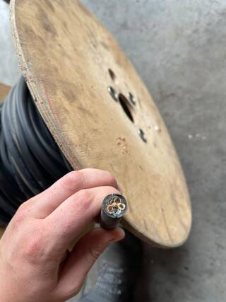 Ca. 35 Meter  kabel 5 x 4 mm2, Pecso, 2026